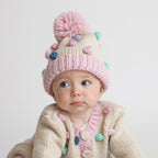 Pastel Popcorn Beanie Hat Baby & Kids