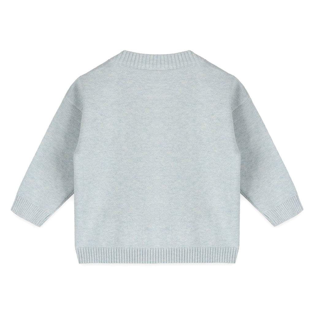 Airplane Applique Baby Knit Pullover & Pant Set (Organic)