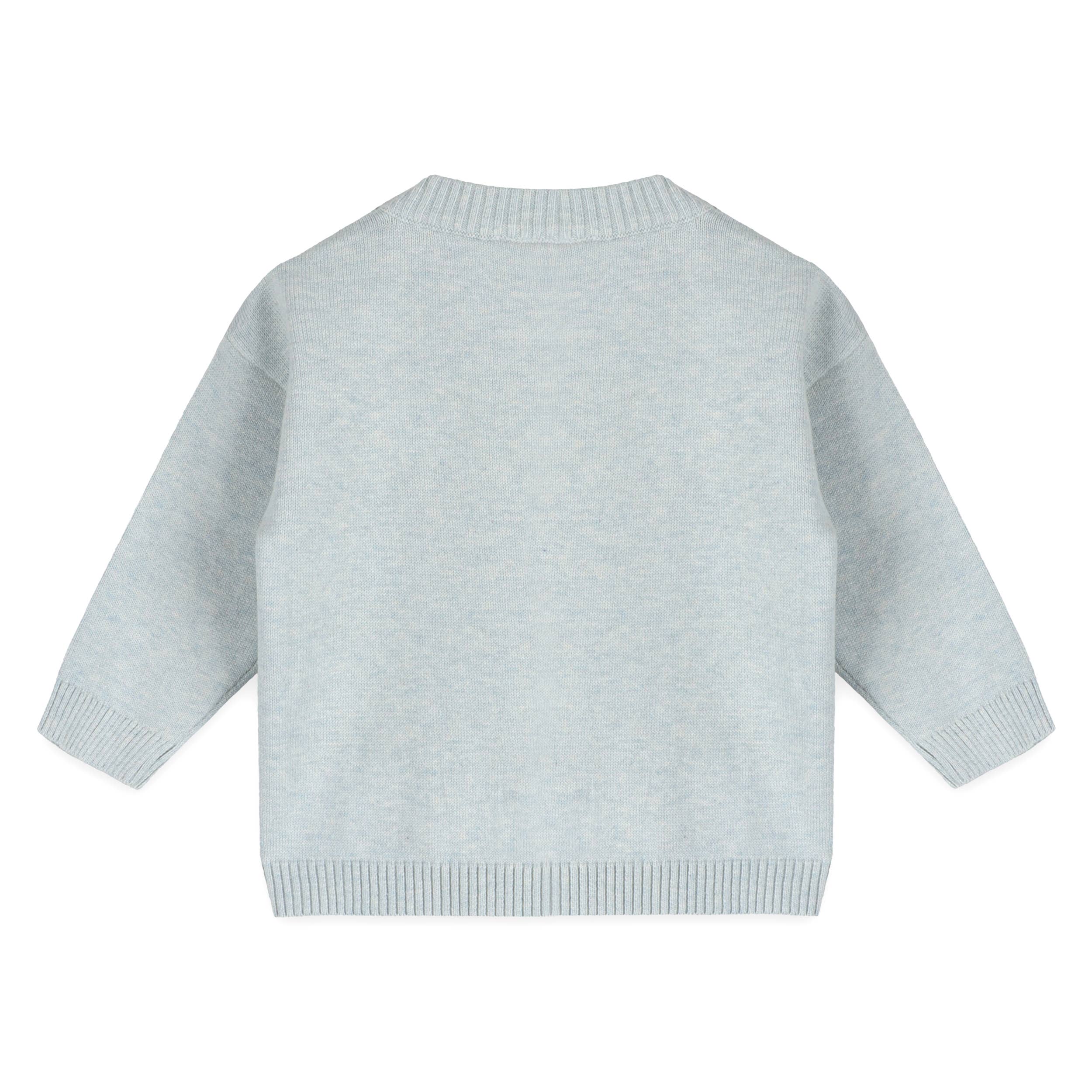 Airplane Applique Baby Knit Pullover & Pant Set (Organic)