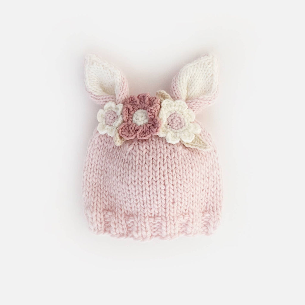 Flower Bunny Beanie Blush Mono Beanie Baby & Kids