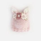 Flower Bunny Beanie Blush Mono Beanie Baby & Kids