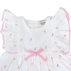 Sylvie Flower Baby Dress + Bloomer (Organic)