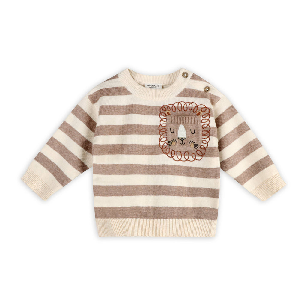 Lion Baby Knit Pullover & Pants