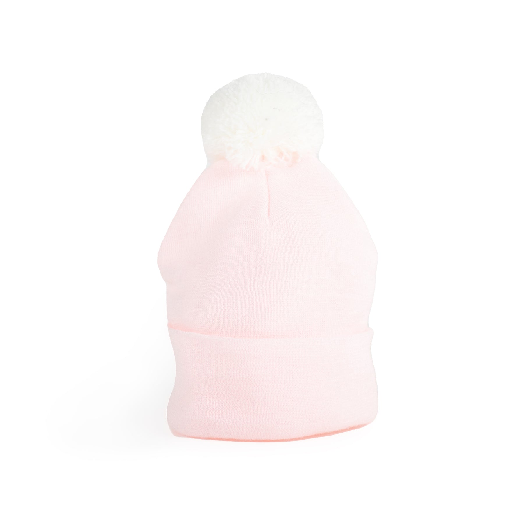 Newborn Baby Knit Hat - Single Pom Pom