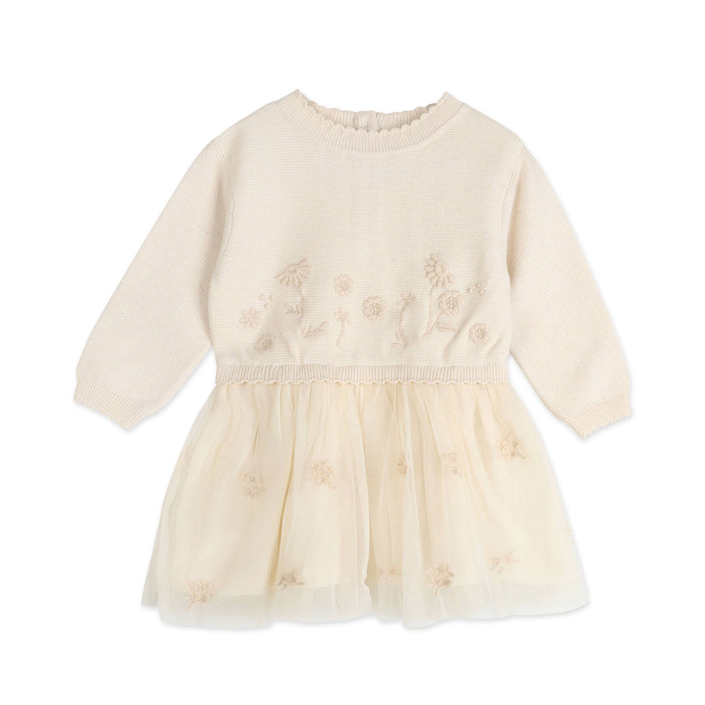 Clara Floral Knit Baby Tutu Dress
