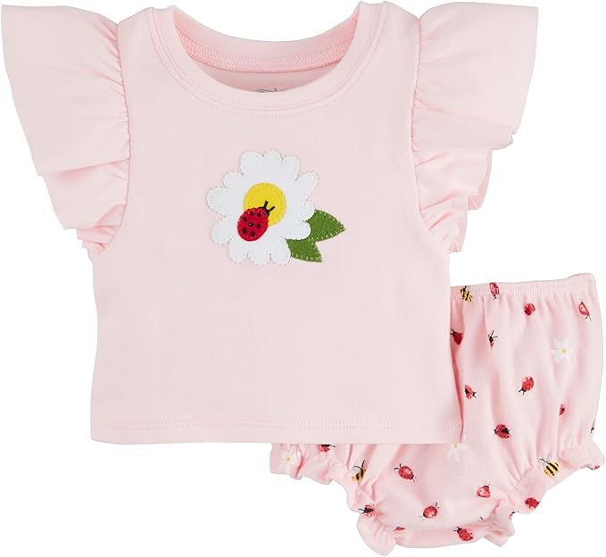 Daisy Knit Pinafore Set