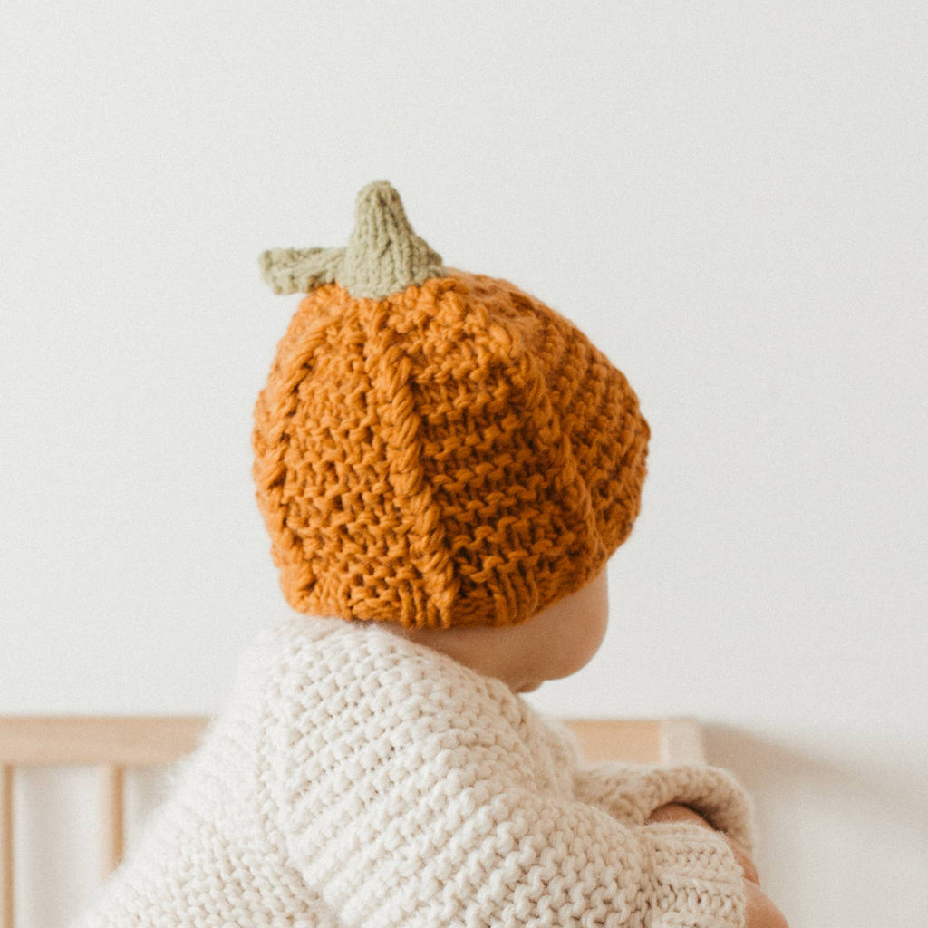 Pumpkin Knit Beanie Hat