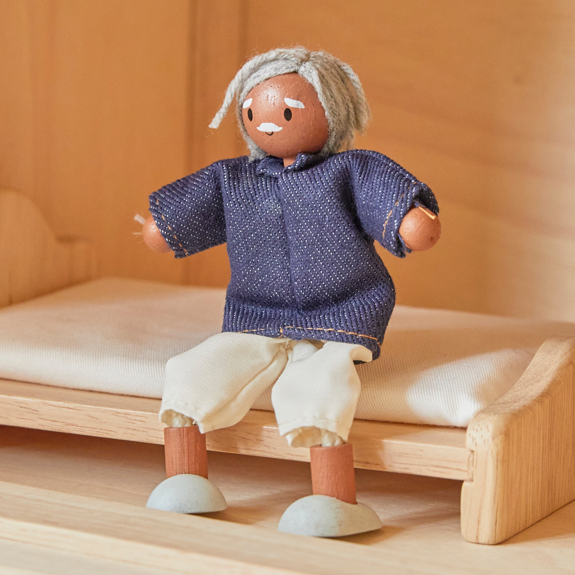Grandfather Dollhouse Figure