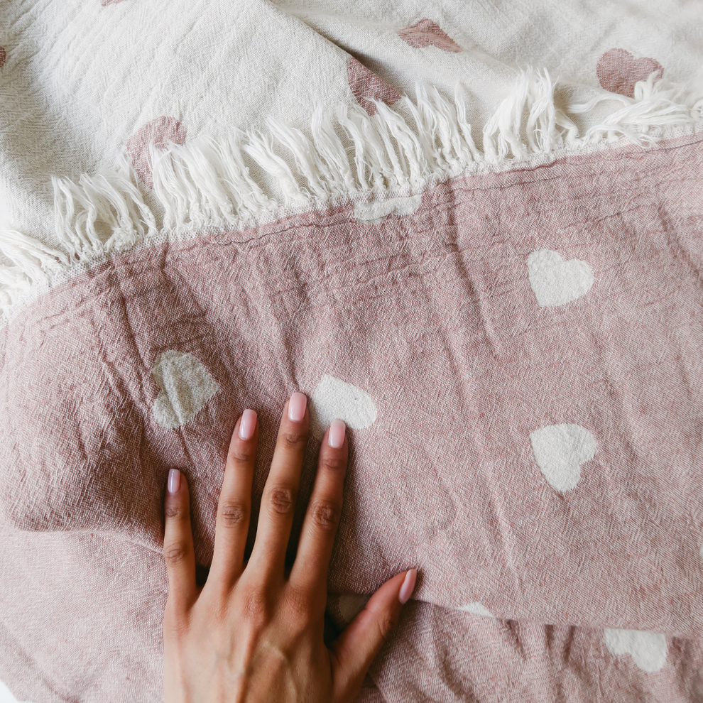 Fleece Lined Throw | Have A Heart