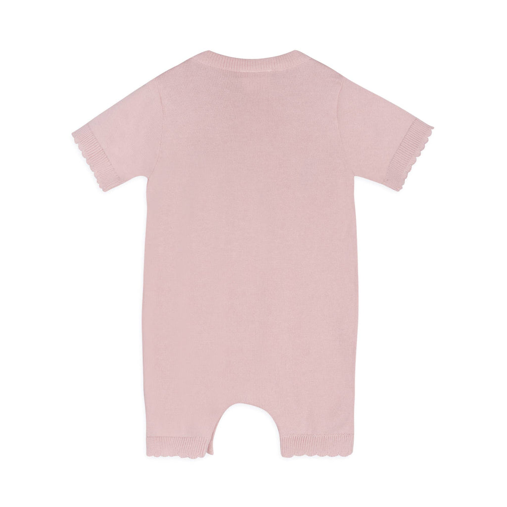 Furry Bunny Embroidered Baby Knit Romper (Organic Cotton)