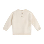 Ella Bow Knit Baby Pullover Sweater (Organic Cotton)