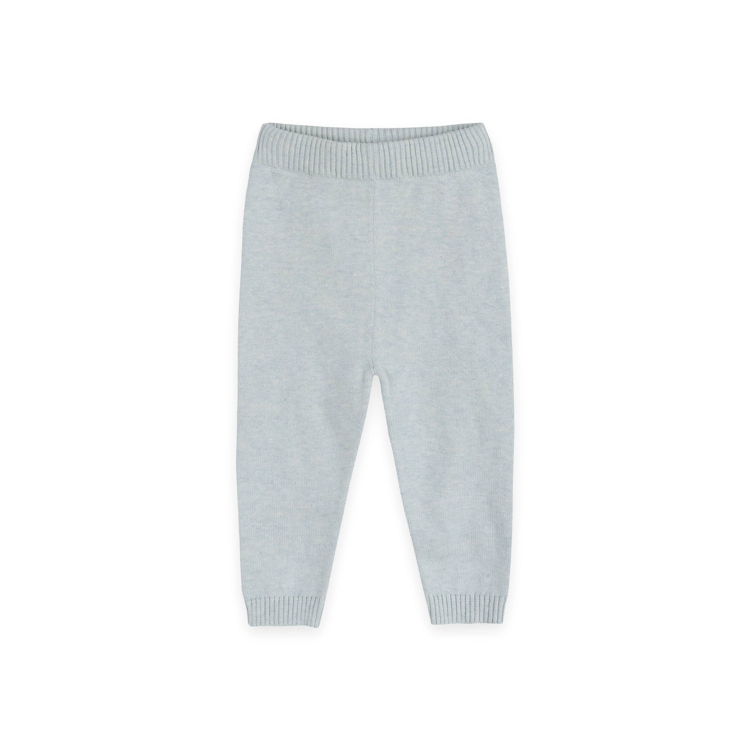 Airplane Applique Baby Knit Pullover & Pant Set (Organic)