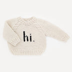 Hi. Black Crew Neck Sweater Baby & Toddler