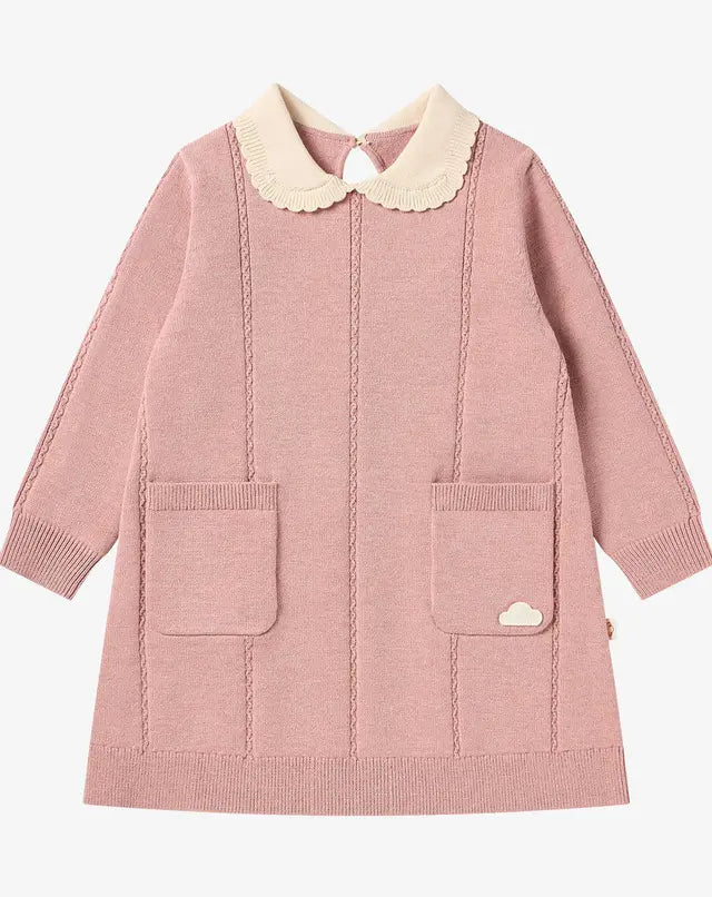 Rose Cable Knit Dress