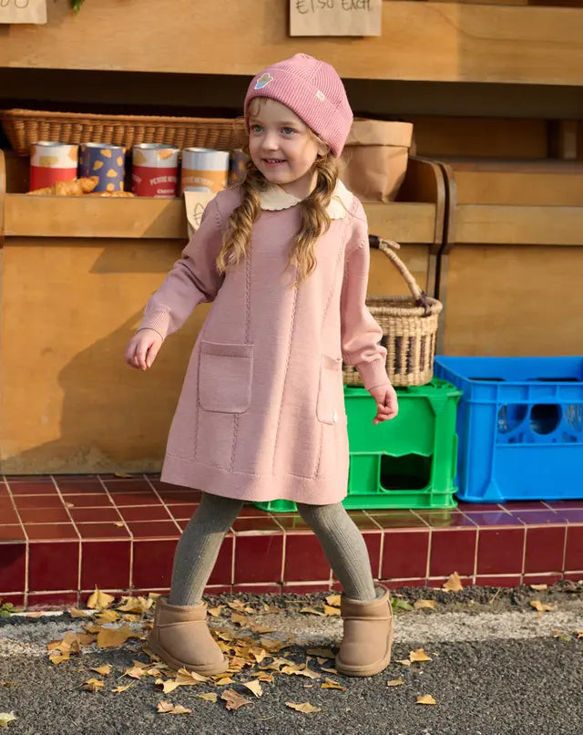 Rose Cable Knit Dress