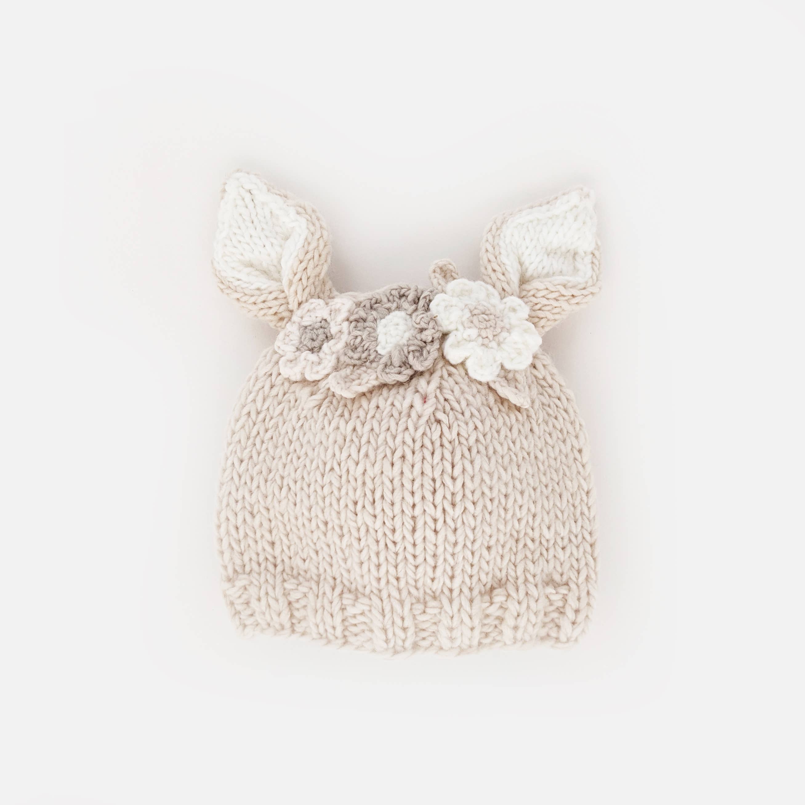 Flower Bunny Beanie
