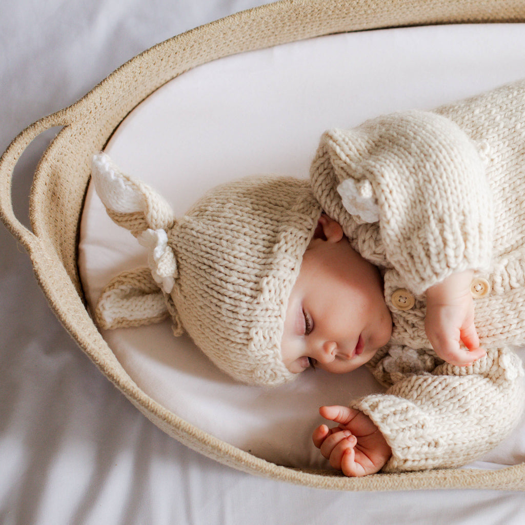 Flower Bunny Beanie