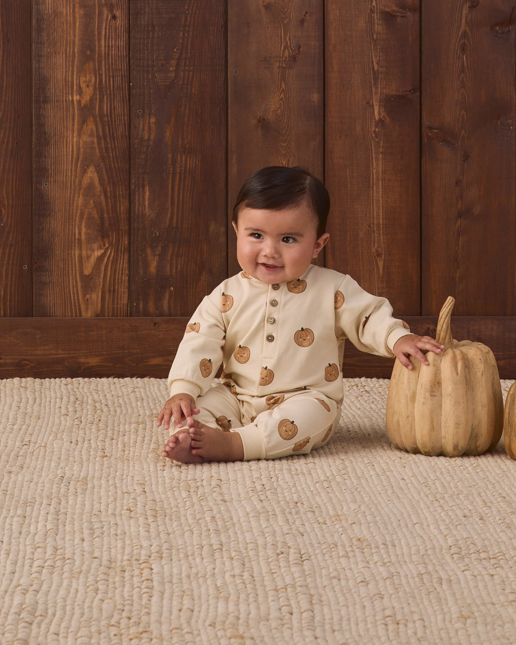 Pumpkin Relaxed Fleece Jumpsuit