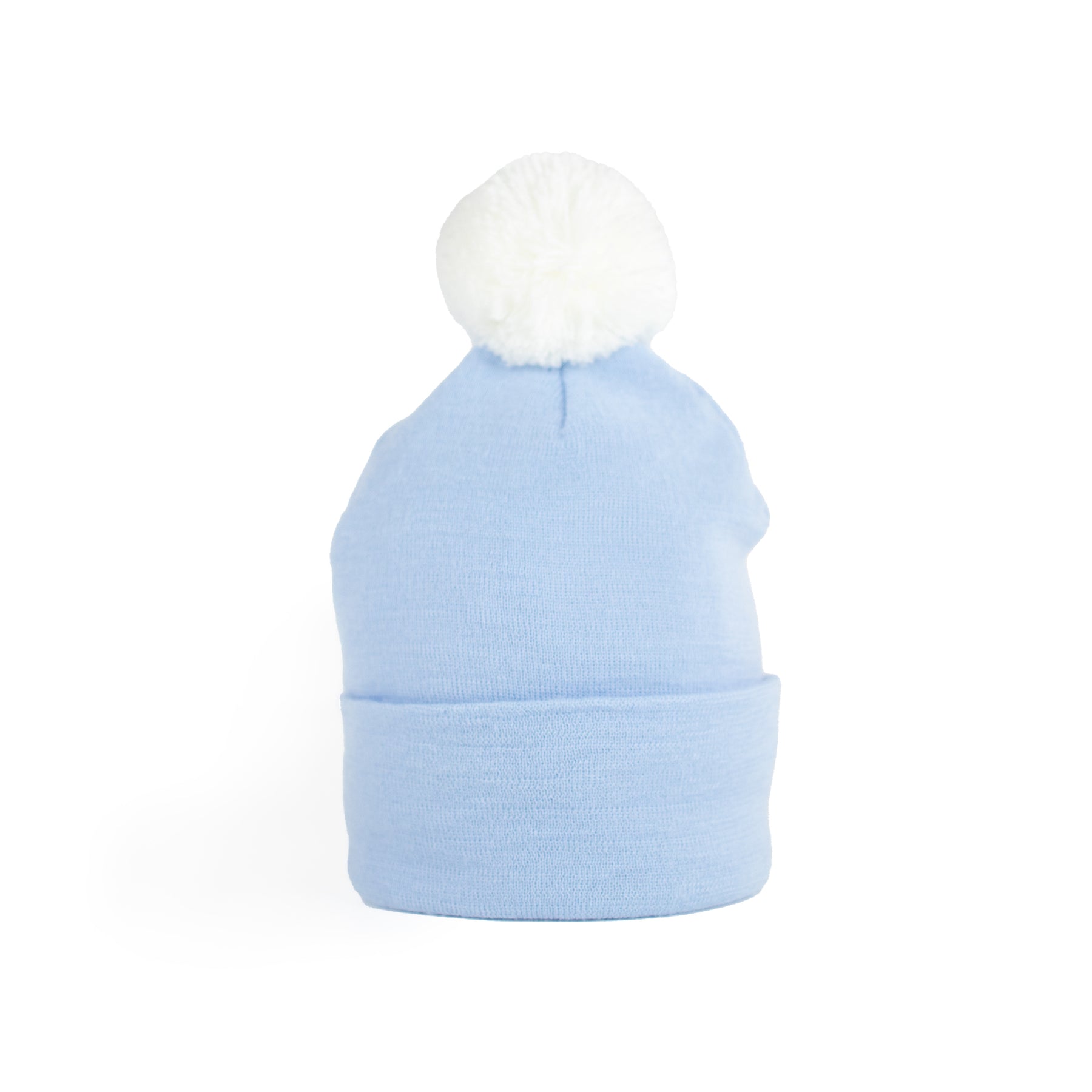 Newborn Baby Knit Hat - Single Pom Pom