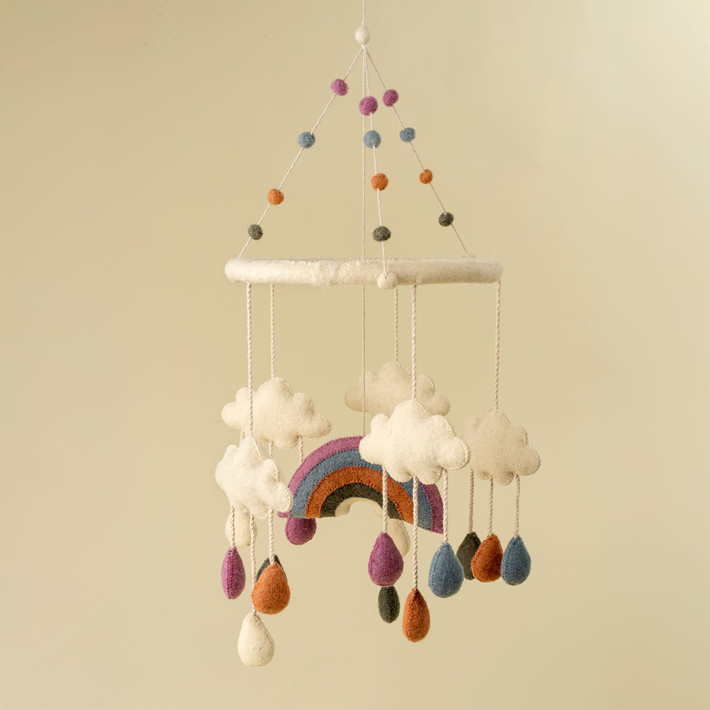 Rainbow Felt Mobile
