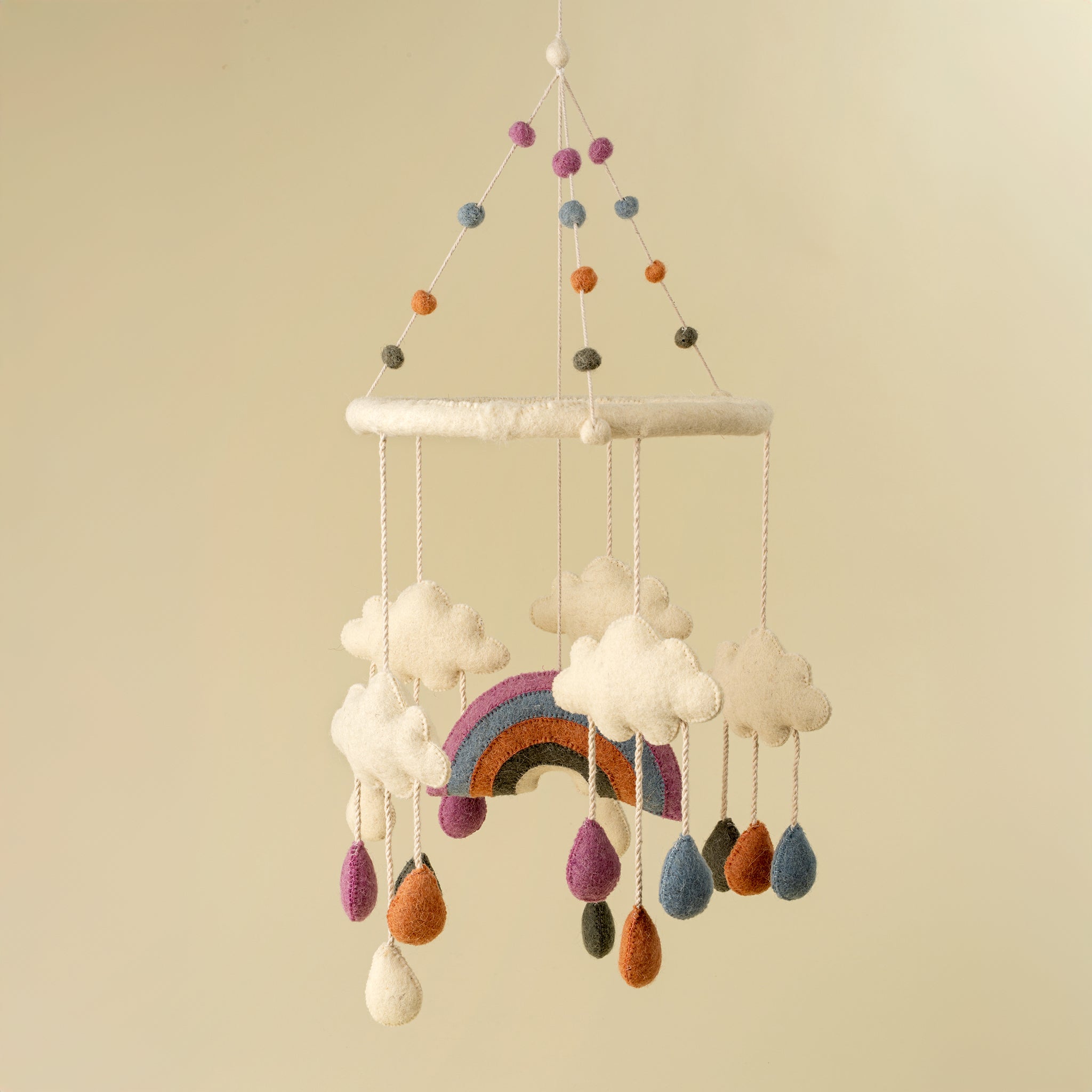 Rainbow Felt Mobile