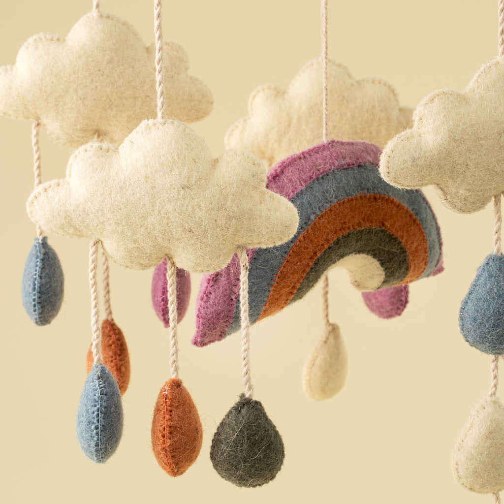 Rainbow Felt Mobile