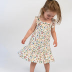 Ruffled Sleeves Bell Dress