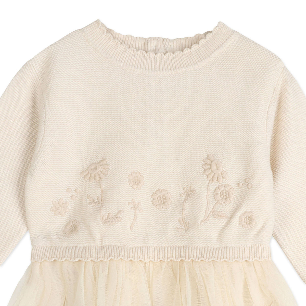 Clara Floral Knit Baby Tutu Dress
