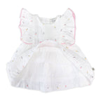 Sylvie Flower Baby Dress + Bloomer (Organic)