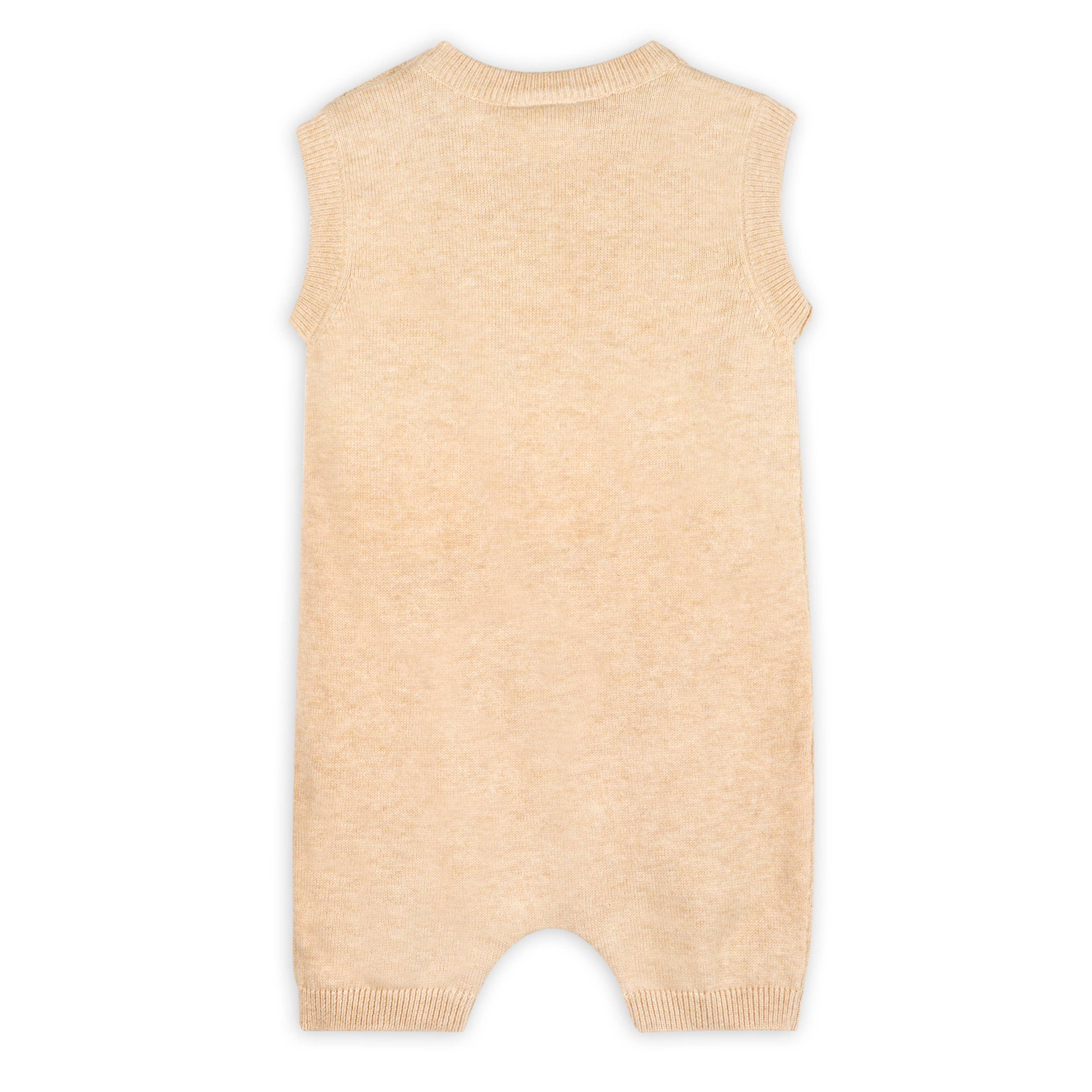 Bunny Rabbit Embroidered Sweater Knit Baby Romper