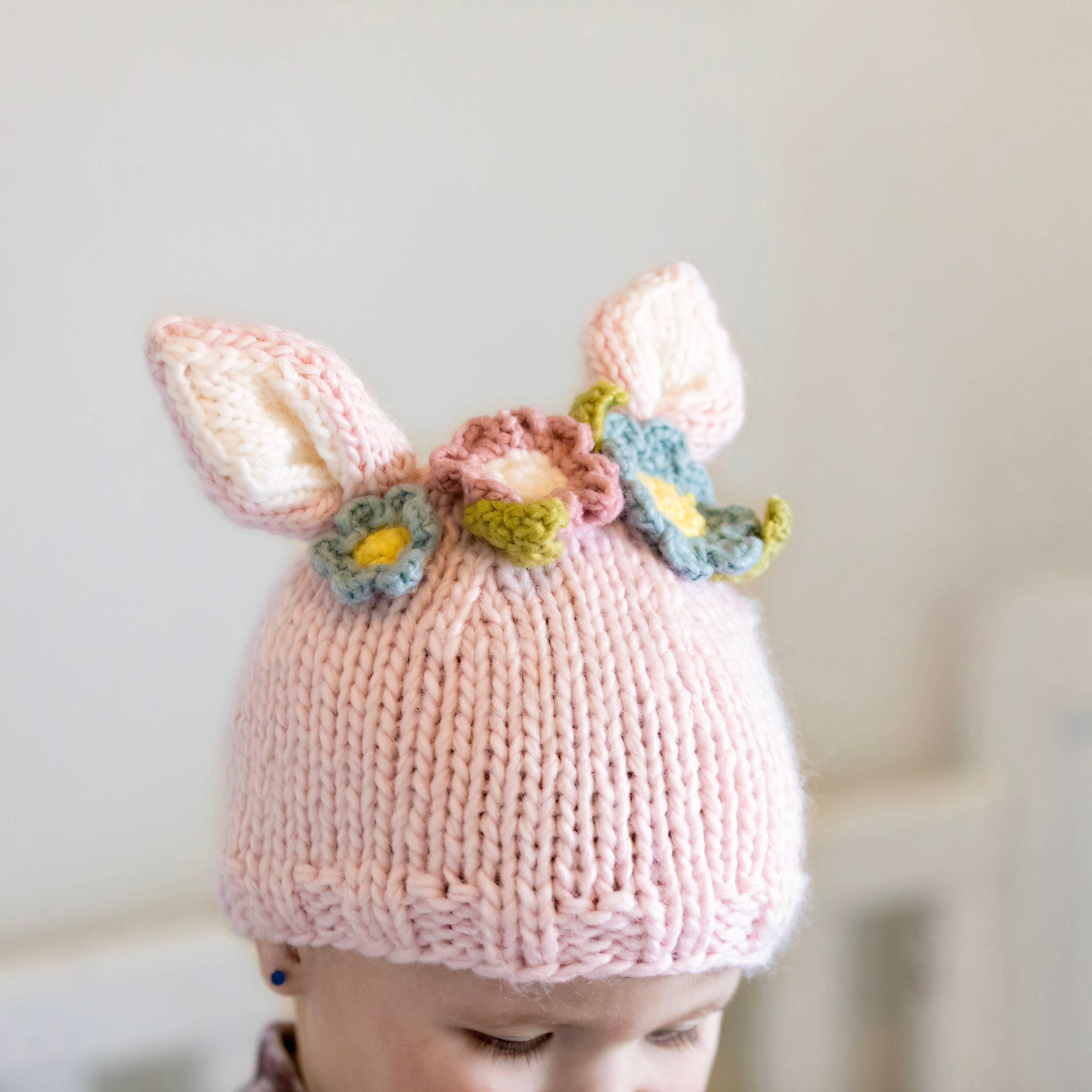 Flower Bunny Beanie Blush/Multi Baby & Kids
