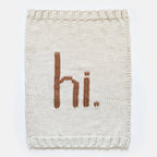 Hi. Hand Knit Baby Blanket