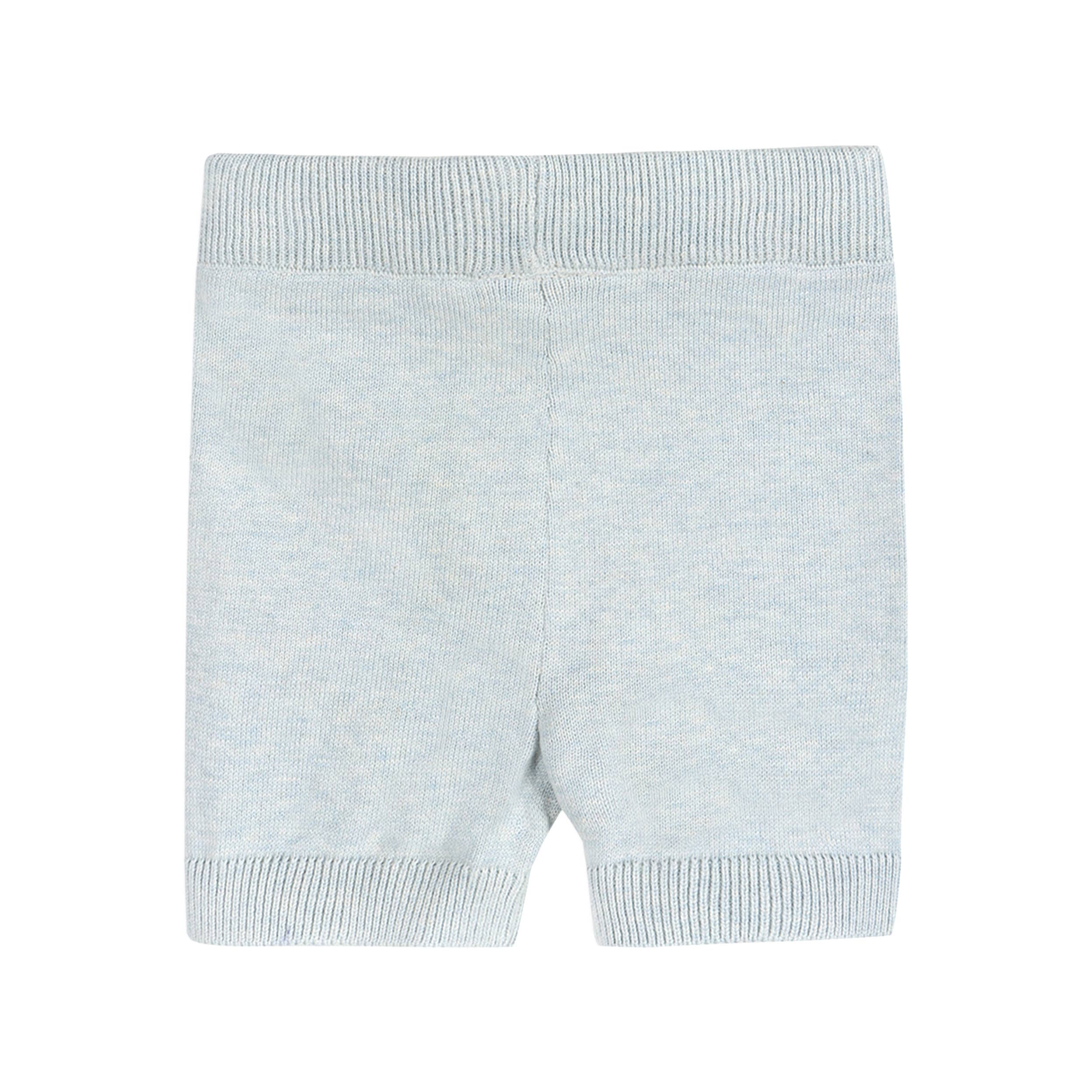 Miles Wave Textured Baby Shirt & Shorts Set (Organic Cotton)