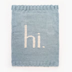 Hi. Hand Knit Baby Blanket