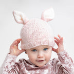 Bunny Ears Blush Beanie Hat Baby & Kids SALE