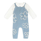Wildflower Embr Knit Baby Overall Set