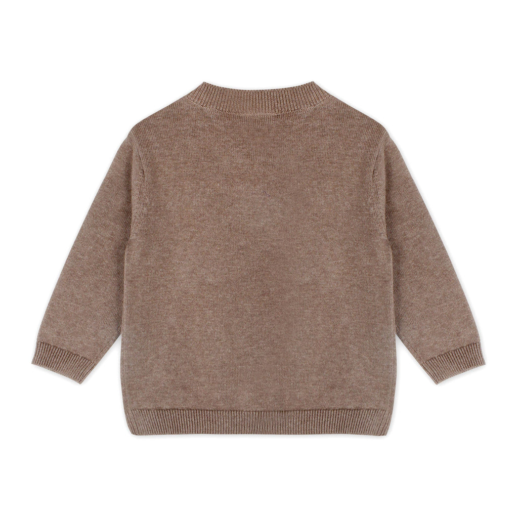 Sheep Jacquard Knit Baby Pullover & Pant SET