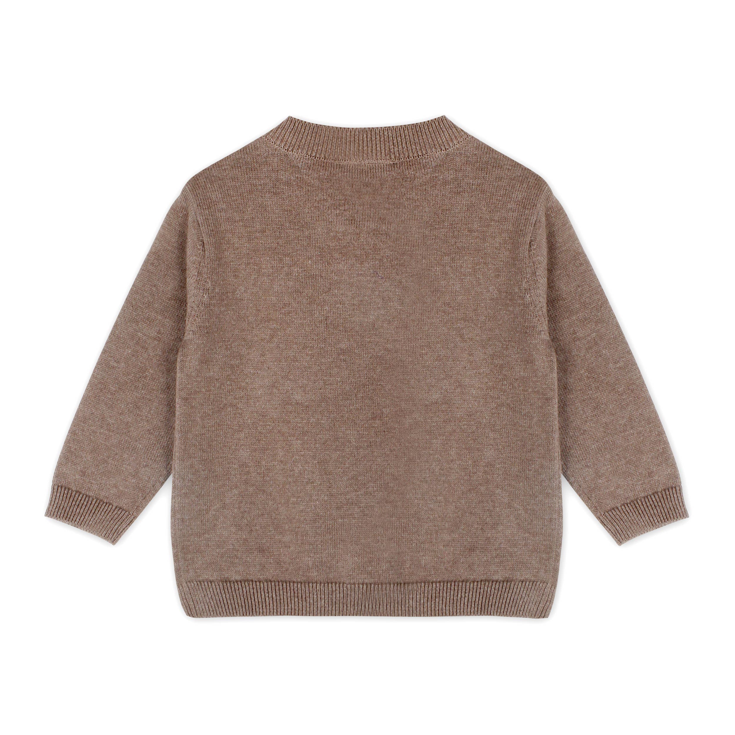 Sheep Jacquard Knit Baby Pullover & Pant SET
