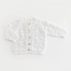 Heart Lace White Valentine Cardigan Sweater Baby & Toddler