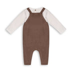 Bear Sweater Knit Baby Overall & Bodysuit Set (Organic)