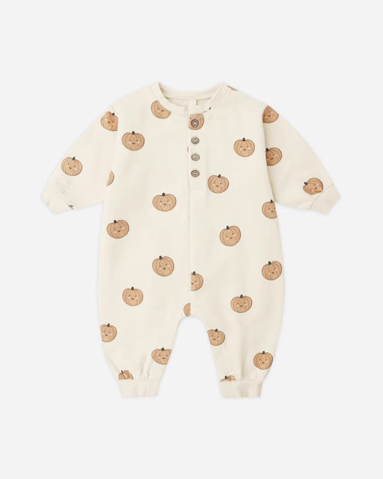 Pumpkin Relaxed Fleece Jumpsuit