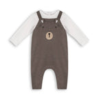 Bear Sweater Knit Baby Overall & Bodysuit Set (Organic)