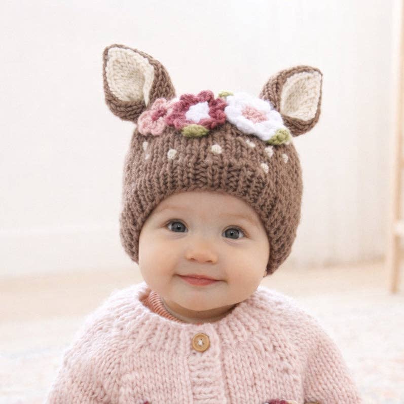 Fawn Knit Beanie Hat