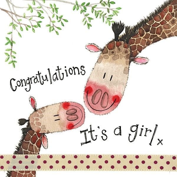 Congratulations It's a Girl Greeting Card