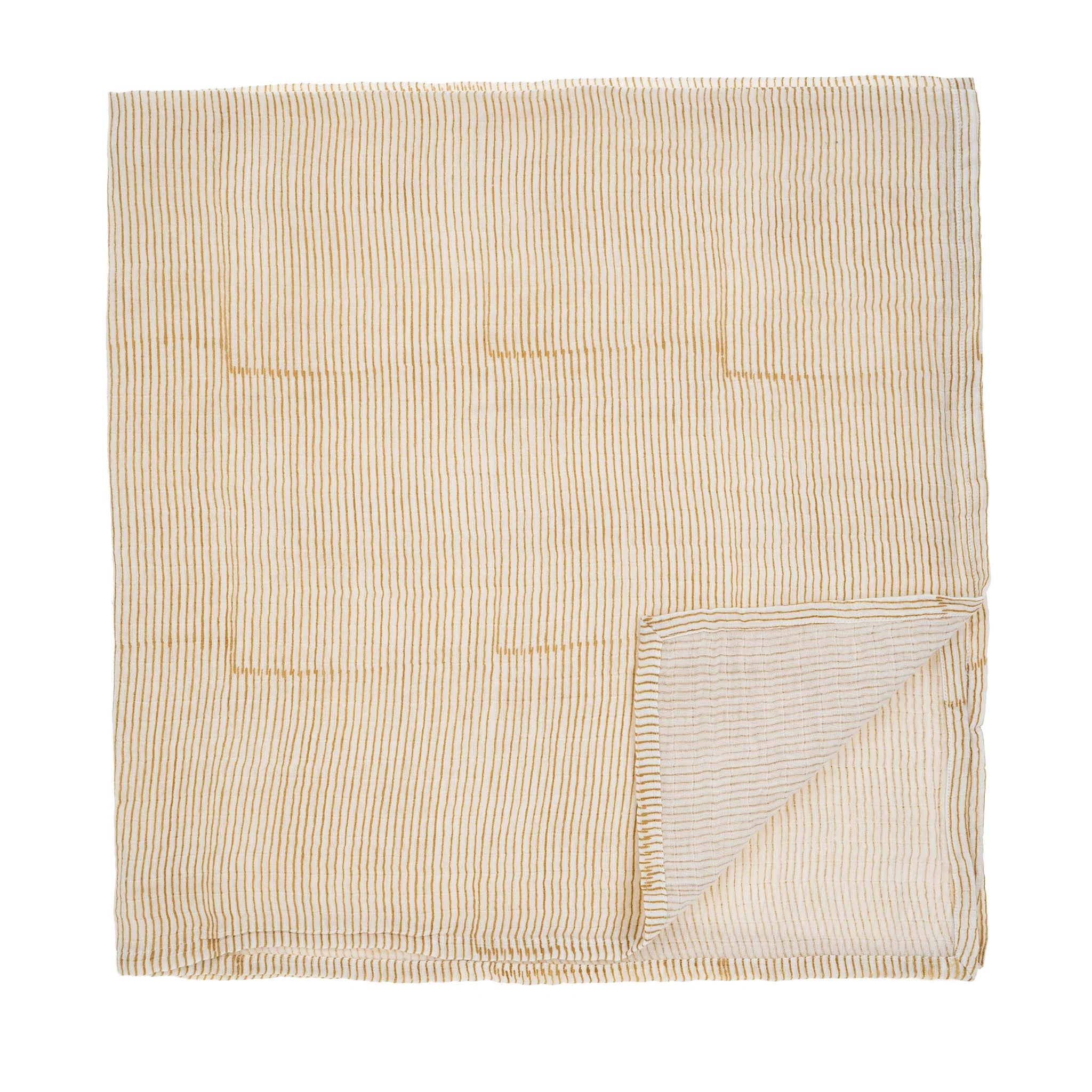 Block Print Swaddle - Sand