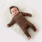 Knit Romper Walnut