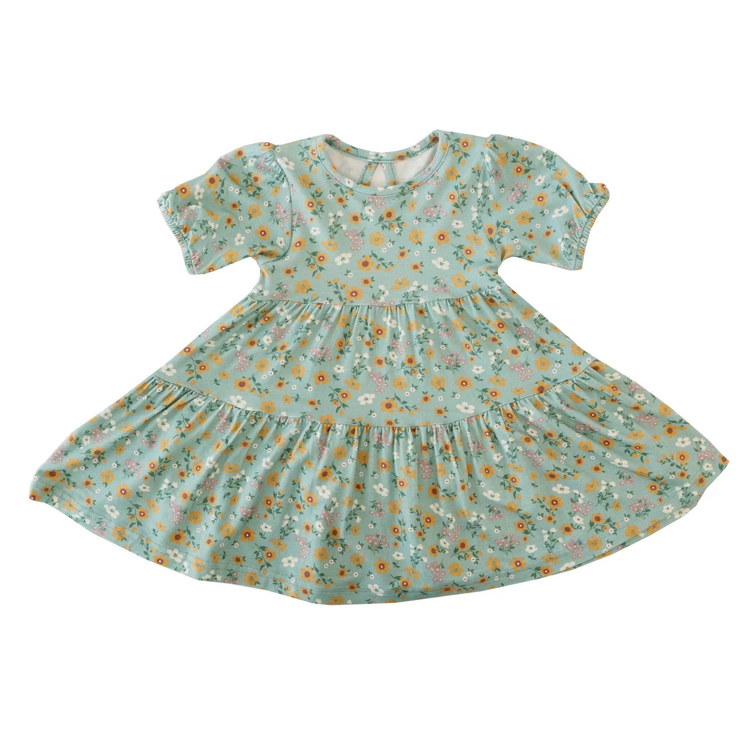 Short Sleeve Tiered Dress