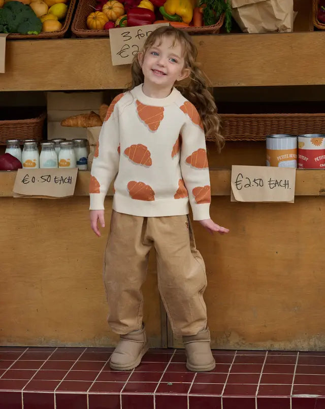 Cozy Croissants Knit Sweater