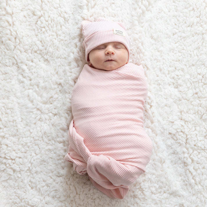 Swaddle & Beanie Set