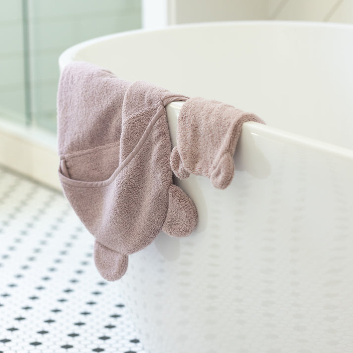 Hooded Towel + Wash Mitt Set